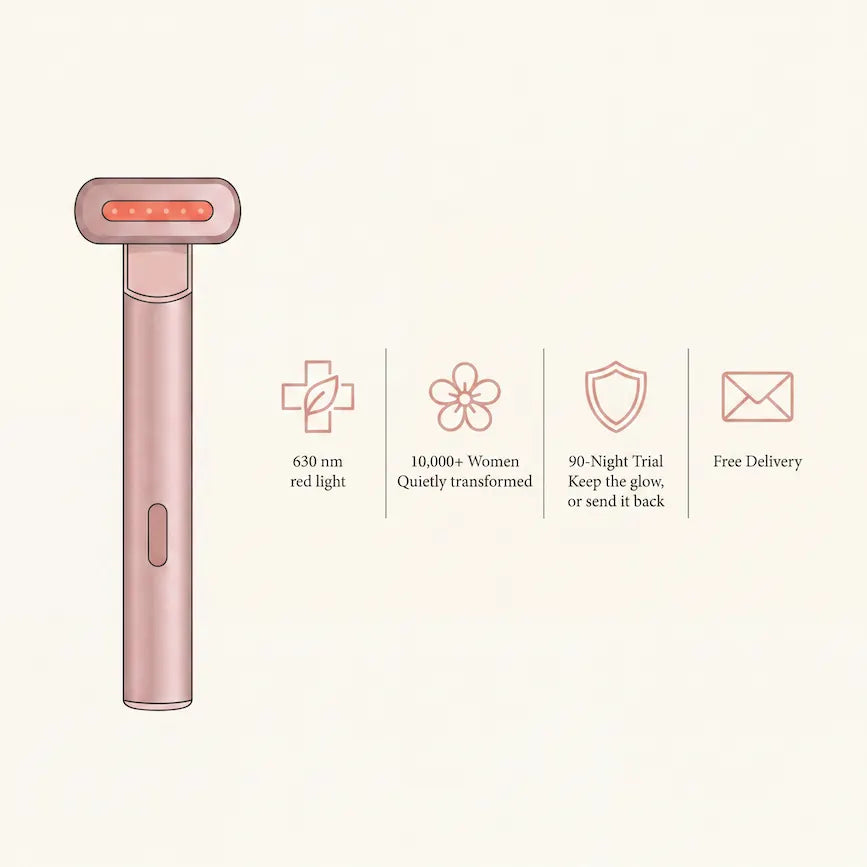 Red light therapy wand 4-in-1