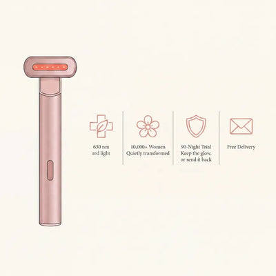 Red light therapy wand 4-in-1
