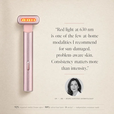Red light therapy wand 4-in-1